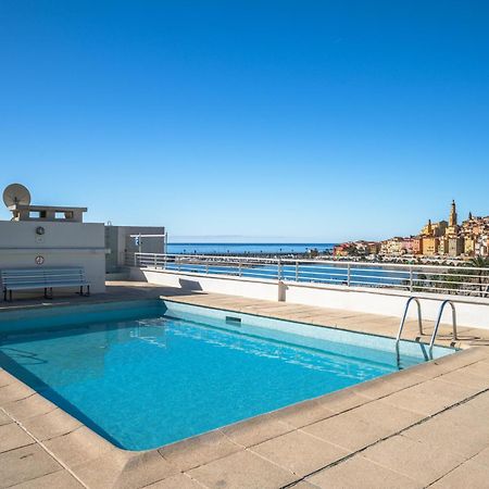 Le Rocamare - Piscine Toit Terrasse - Parking Prive - Terrasse Daire Menton Dış mekan fotoğraf